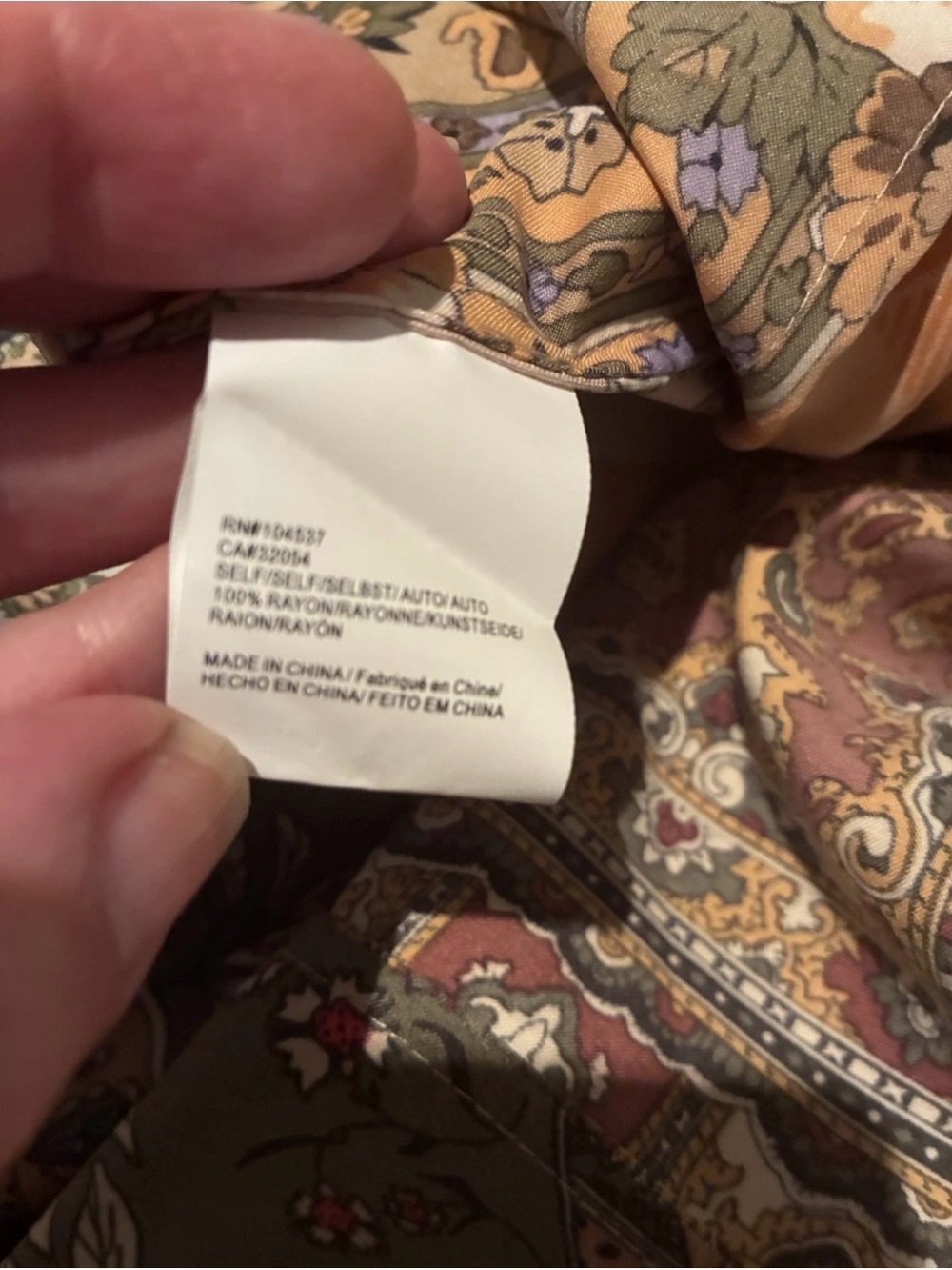 EUC Anthropologie Tiny Sebou Scarf-Printed Asymmetrical Hem Boho Dress - Picture 6 of 7